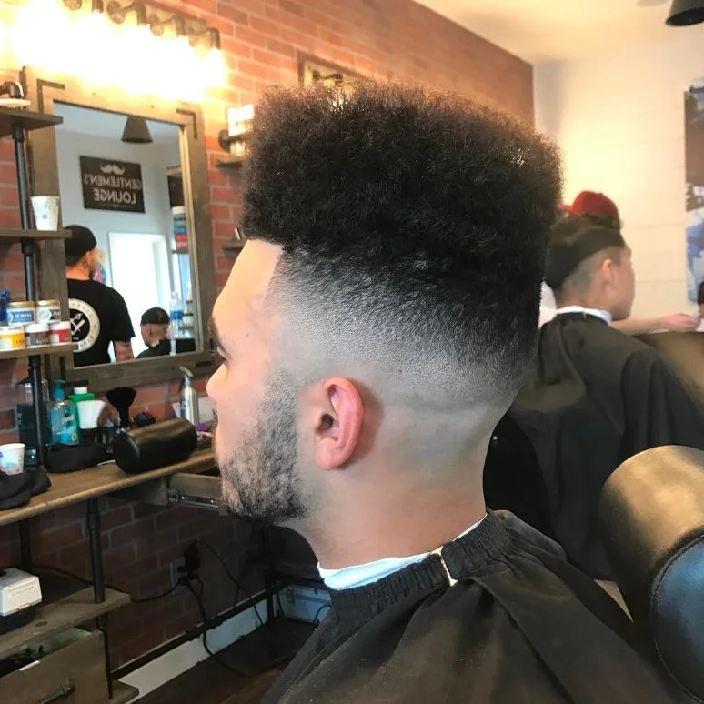Clean fade haircut